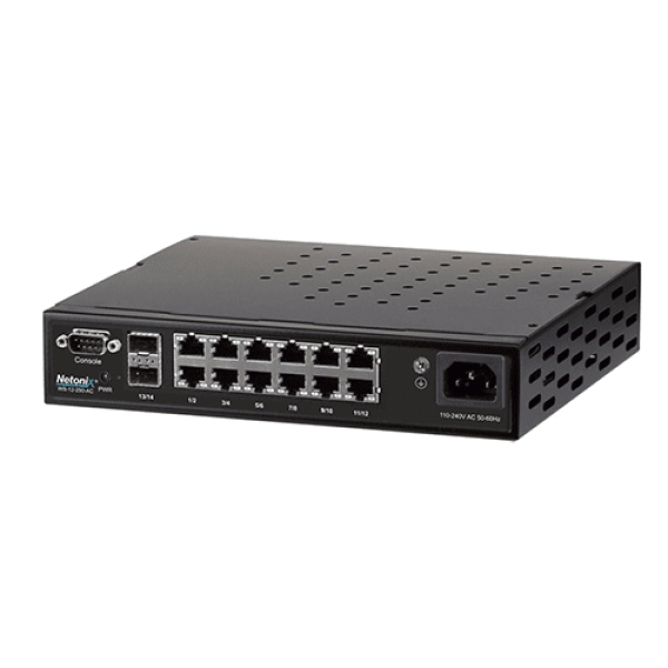 Switch poe administrable 12 ports + 2 sfp netonix ws-12-250-ac
