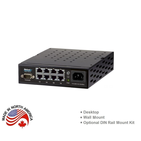 Switch poe administrable 8 ports netonix ws-8-150-ac