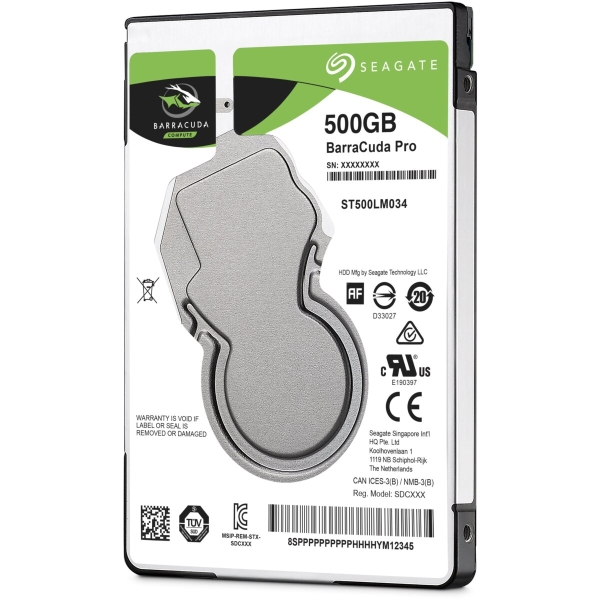 Disque dur 2′1/2 sata 500 go 128mo 7200 tours