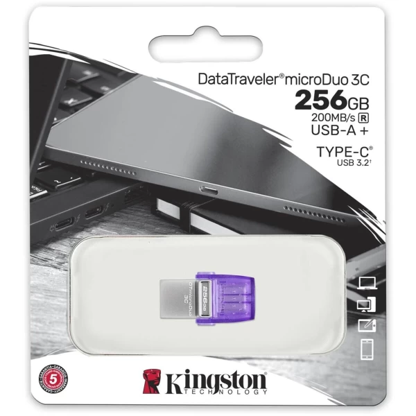 Clé usb 3.2 kingston microduo 256 go