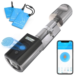 Serrure biometrique avec empreintes