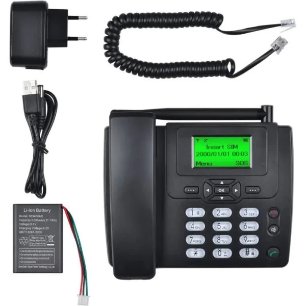 Téléphone ip phone,avec écran 2,4"
