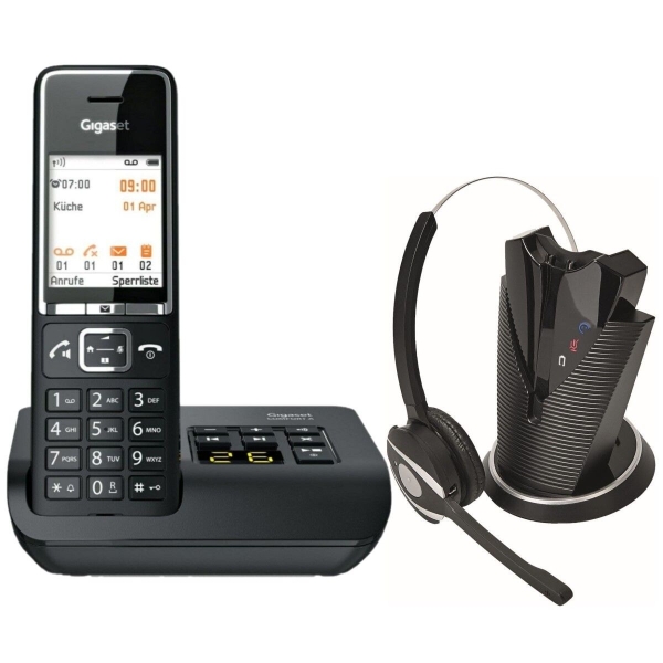 Pack gigaset comfort 550a avec casque sans fil mono